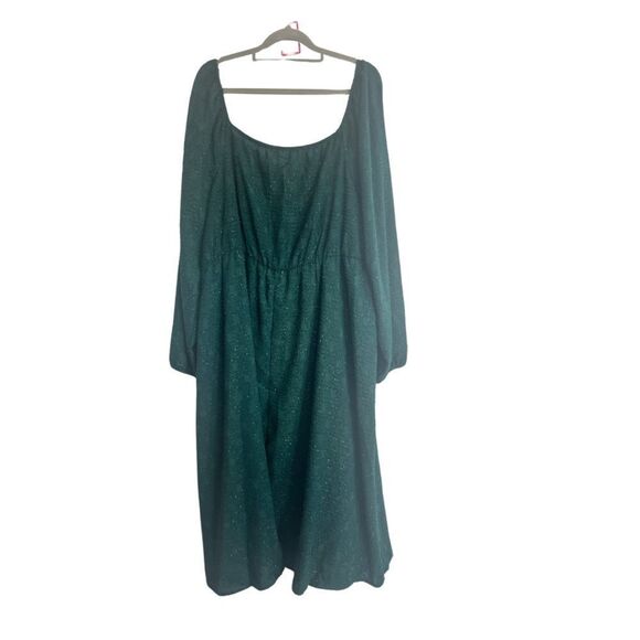 Bloomchic Long Sleeve Midi Dress Green - Picture 3 of 7